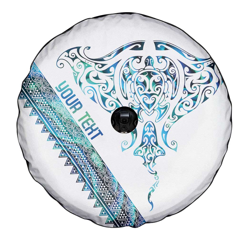 Kahui Whetu Paua shell Kowhaiwhai Taniko Personalised Spare Tire Cover Manta Ray Shark-Turtle Maori Tribal Style