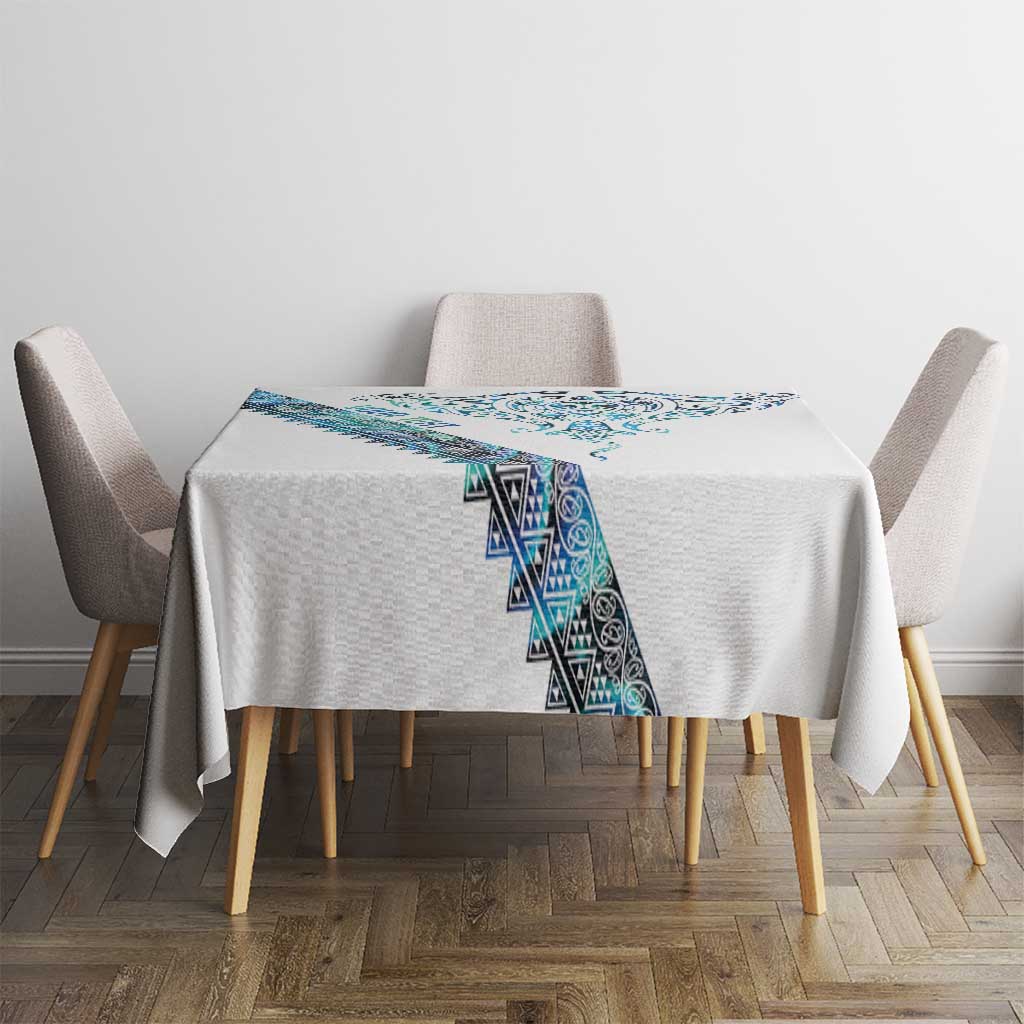 Kahui Whetu Paua shell Kowhaiwhai Taniko Personalised Tablecloth Manta Ray Shark-Turtle Maori Tribal Style