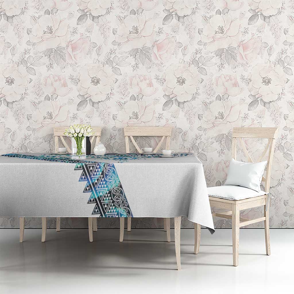 Kahui Whetu Paua shell Kowhaiwhai Taniko Personalised Tablecloth Manta Ray Shark-Turtle Maori Tribal Style