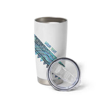 Kahui Whetu Paua shell Kowhaiwhai Taniko Personalised Tumbler Cup Manta Ray Shark-Turtle Maori Tribal Style LT9 - Polynesian Pride