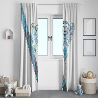 Kahui Whetu Paua shell Kowhaiwhai Taniko Personalised Window Curtain Manta Ray Shark-Turtle Maori Tribal Style
