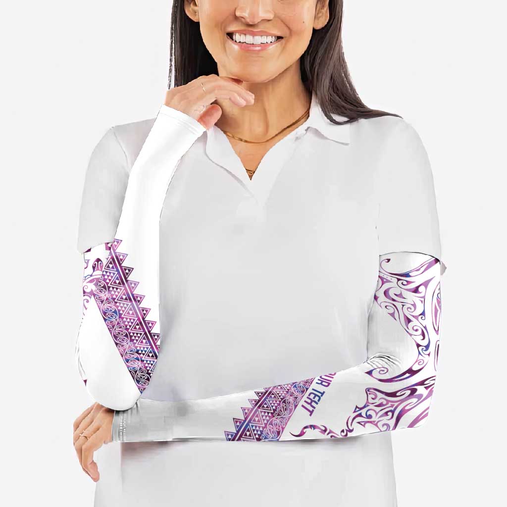 Mawhero Paua shell Kowhaiwhai Taniko Personalised Arm Sleeves Manta Ray Shark-Turtle Maori Tribal Style