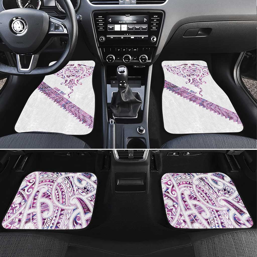 Mawhero Paua shell Kowhaiwhai Taniko Personalised Car Mats Manta Ray Shark-Turtle Maori Tribal Style
