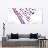Mawhero Paua shell Kowhaiwhai Taniko Personalised Tapestry Manta Ray Shark-Turtle Maori Tribal Style