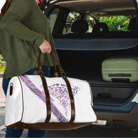 Mawhero Paua shell Kowhaiwhai Taniko Personalised Travel Bag Manta Ray Shark-Turtle Maori Tribal Style