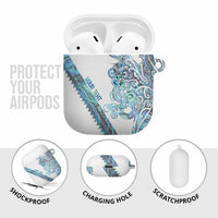 Kahui Whetu Paua shell Kowhaiwhai Taniko Personalised AirPods Case Taniwha Maori Tribal Style
