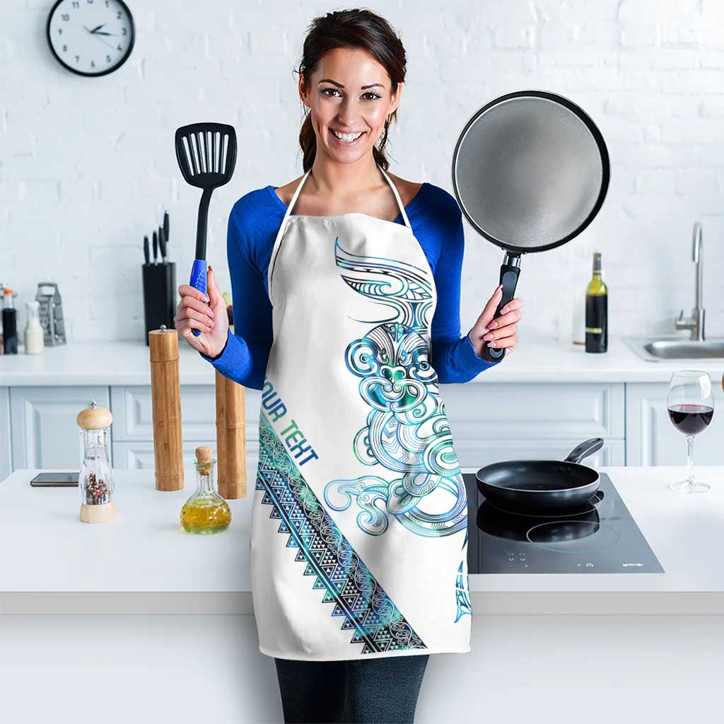 Kahui Whetu Paua shell Kowhaiwhai Taniko Personalised Apron Taniwha Maori Tribal Style