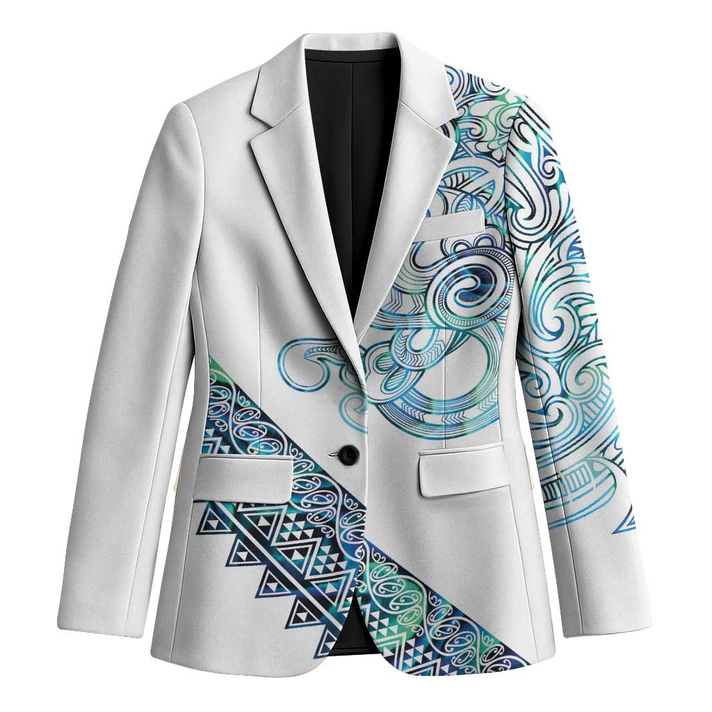 Kahui Whetu Paua shell Kowhaiwhai Taniko Personalised Blazer Taniwha Maori Tribal Style