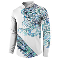 Kahui Whetu Paua shell Kowhaiwhai Taniko Personalised Button Sweatshirt Taniwha Maori Tribal Style