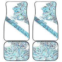 Kahui Whetu Paua shell Kowhaiwhai Taniko Personalised Car Mats Taniwha Maori Tribal Style