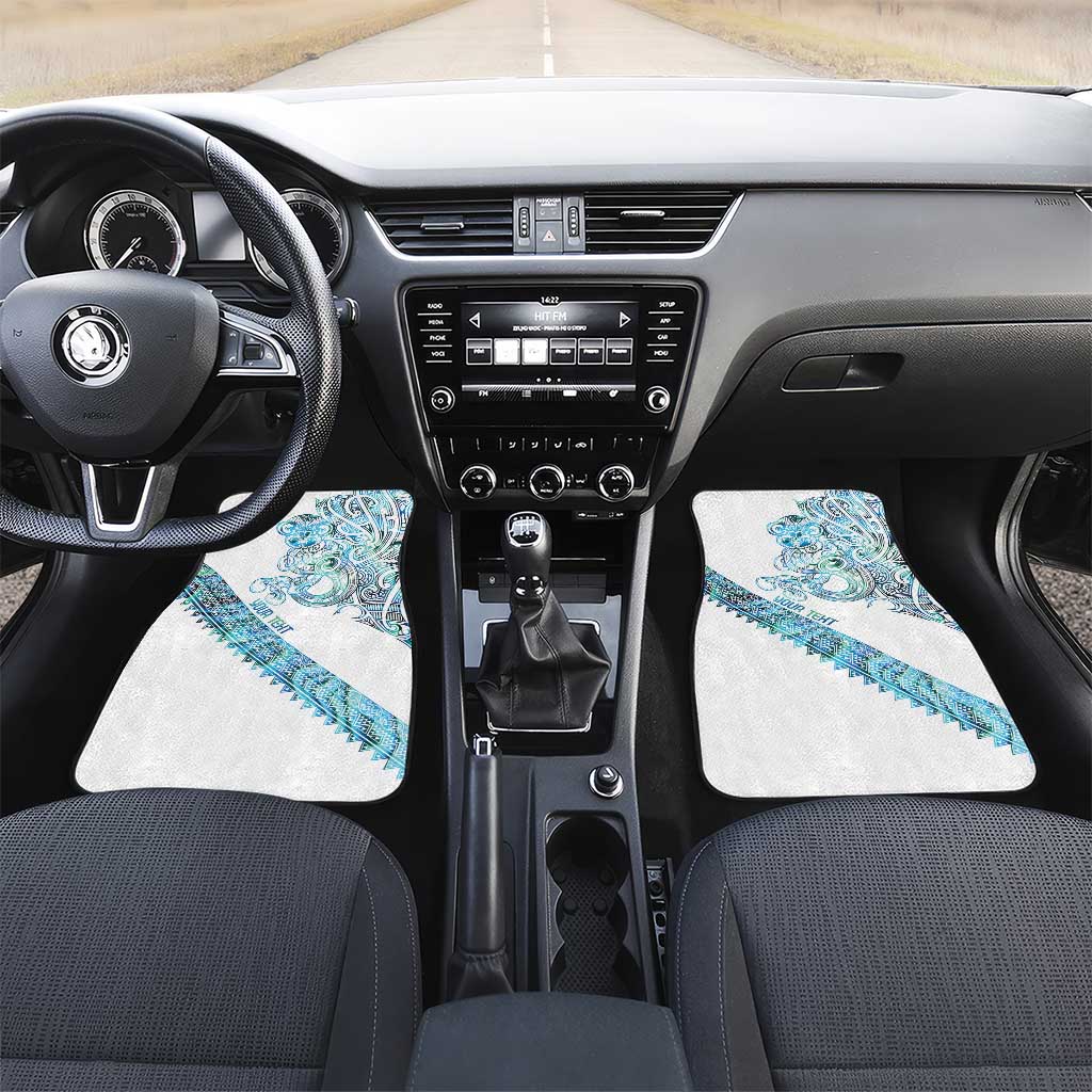 Kahui Whetu Paua shell Kowhaiwhai Taniko Personalised Car Mats Taniwha Maori Tribal Style