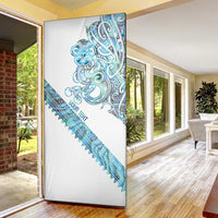 Kahui Whetu Paua shell Kowhaiwhai Taniko Personalised Door Cover Taniwha Maori Tribal Style