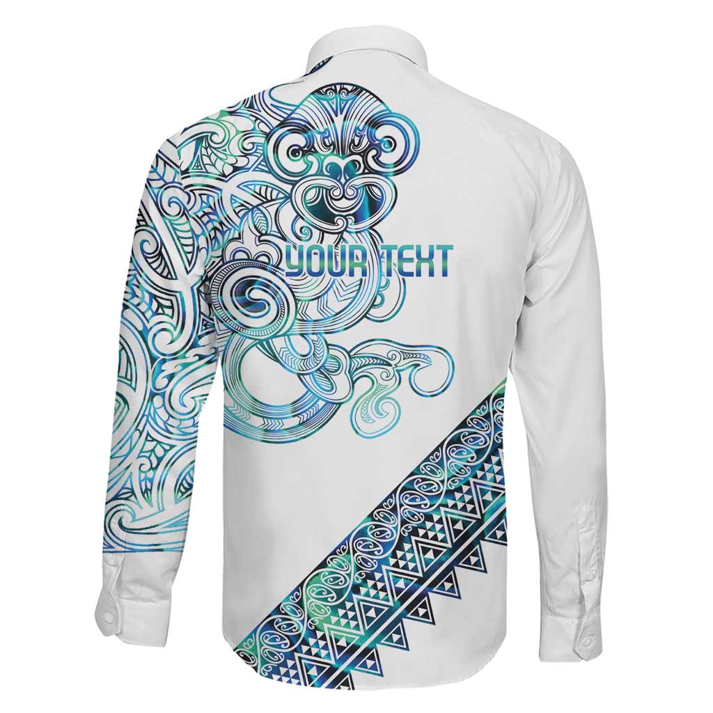 Kahui Whetu Paua shell Kowhaiwhai Taniko Personalised Family Matching Puletasi and Hawaiian Shirt Taniwha Maori Tribal Style LT9 - Polynesian Pride