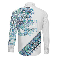 Kahui Whetu Paua shell Kowhaiwhai Taniko Personalised Family Matching Summer Maxi Dress and Hawaiian Shirt Taniwha Maori Tribal Style LT9 - Polynesian Pride