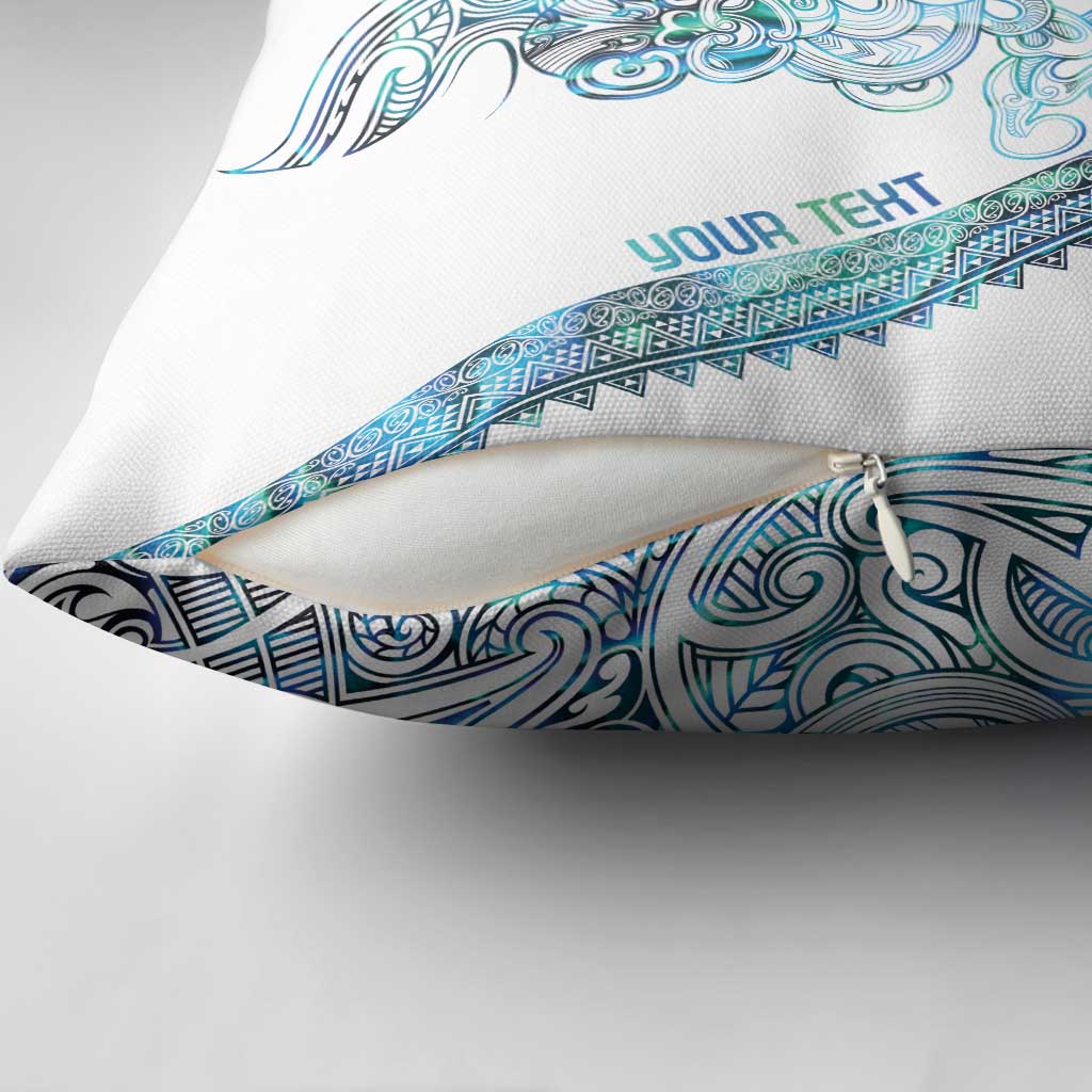 Kahui Whetu Paua shell Kowhaiwhai Taniko Personalised Pillow Cover Taniwha Maori Tribal Style