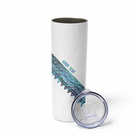 Kahui Whetu Paua shell Kowhaiwhai Taniko Personalised Skinny Tumbler Taniwha Maori Tribal Style LT9 - Polynesian Pride