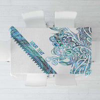 Kahui Whetu Paua shell Kowhaiwhai Taniko Personalised Tablecloth Taniwha Maori Tribal Style