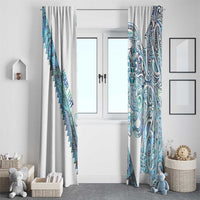Kahui Whetu Paua shell Kowhaiwhai Taniko Personalised Window Curtain Taniwha Maori Tribal Style LT9 - Polynesian Pride