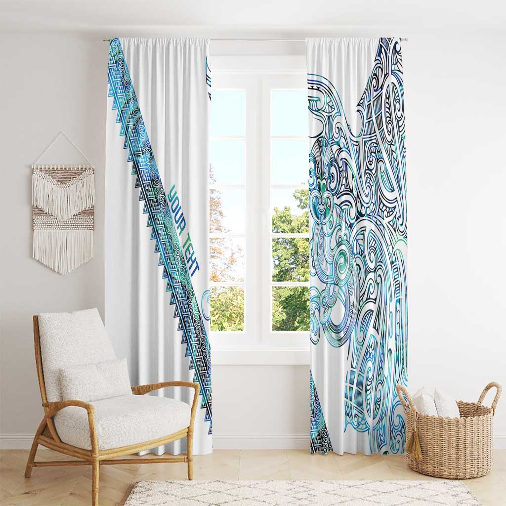 Kahui Whetu Paua shell Kowhaiwhai Taniko Personalised Window Curtain Taniwha Maori Tribal Style LT9 - Polynesian Pride