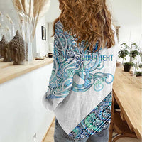 Kahui Whetu Paua shell Kowhaiwhai Taniko Personalised Women Casual Shirt Taniwha Maori Tribal Style LT9 - Polynesian Pride