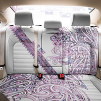 Mawhero Paua shell Kowhaiwhai Taniko Personalised Back Car Seat Cover Taniwha Maori Tribal Style