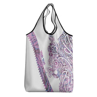Mawhero Paua shell Kowhaiwhai Taniko Personalised Grocery Bag Taniwha Maori Tribal Style