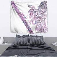 Mawhero Paua shell Kowhaiwhai Taniko Personalised Tapestry Taniwha Maori Tribal Style