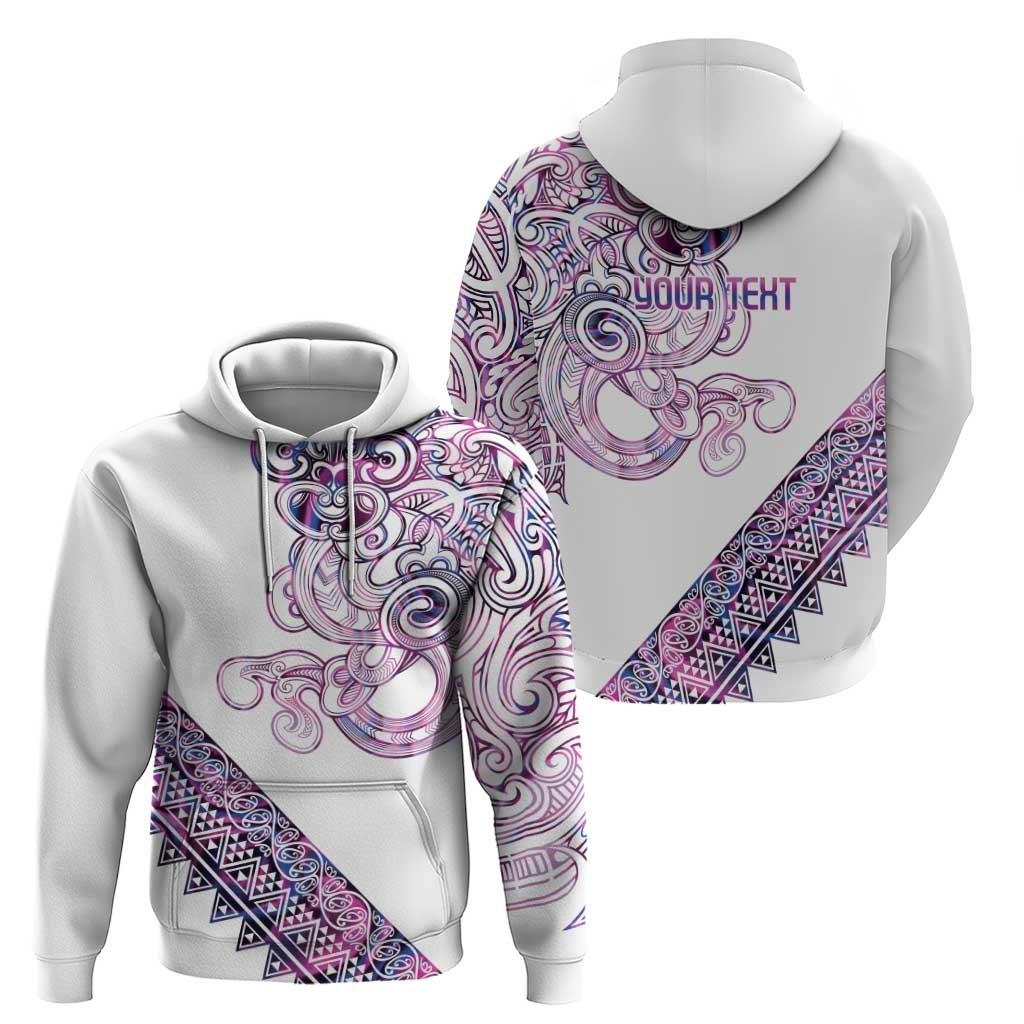 Mawhero Paua shell Kowhaiwhai Taniko Personalised Zip Hoodie Taniwha Maori Tribal Style LT9 - Polynesian Pride