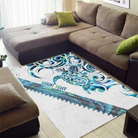 Kahui Whetu Paua shell Kowhaiwhai Taniko Personalised Area Rug Turtle Tattoo Maori Tribal Style