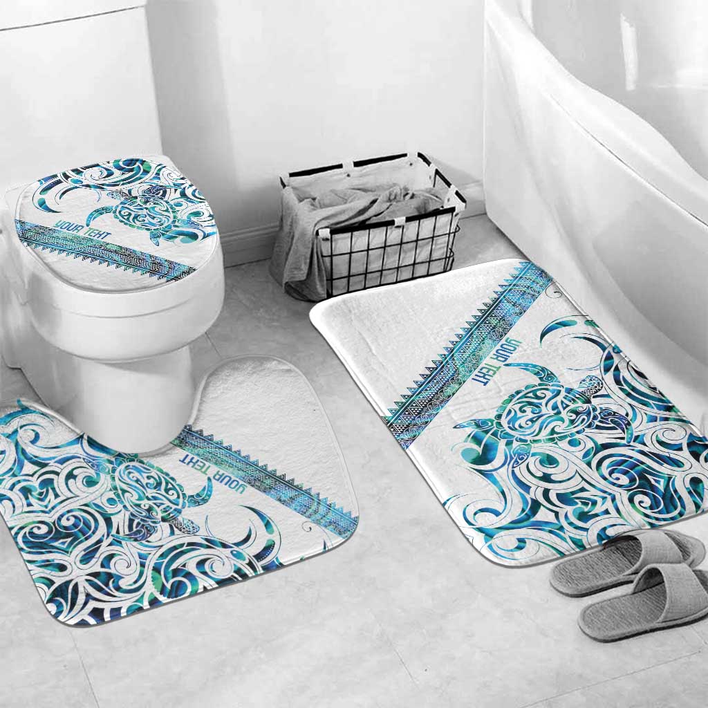 Kahui Whetu Paua shell Kowhaiwhai Taniko Personalised Bathroom Set Turtle Tattoo Maori Tribal Style