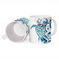 Kahui Whetu Paua shell Kowhaiwhai Taniko Personalised Ceramic Mug Turtle Tattoo Maori Tribal Style