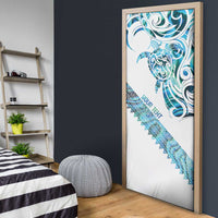 Kahui Whetu Paua shell Kowhaiwhai Taniko Personalised Door Cover Turtle Tattoo Maori Tribal Style