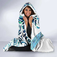 Kahui Whetu Paua shell Kowhaiwhai Taniko Personalised Hooded Blanket Turtle Tattoo Maori Tribal Style