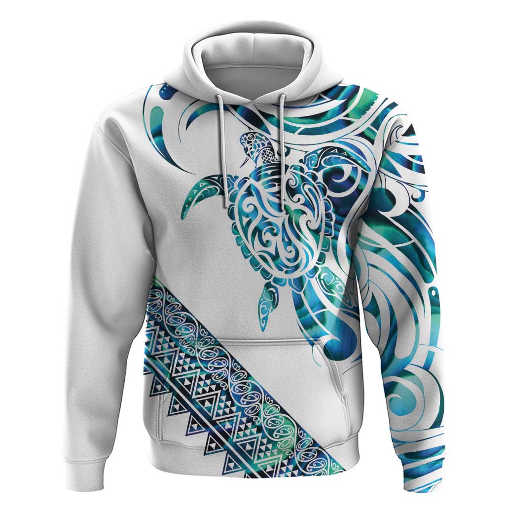 Kahui Whetu Paua shell Kowhaiwhai Taniko Personalised Hoodie Turtle Tattoo Maori Tribal Style