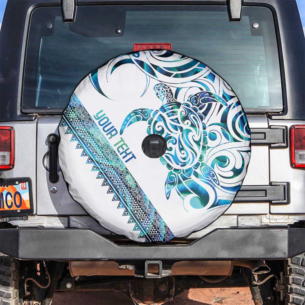Kahui Whetu Paua shell Kowhaiwhai Taniko Personalised Spare Tire Cover Turtle Tattoo Maori Tribal Style