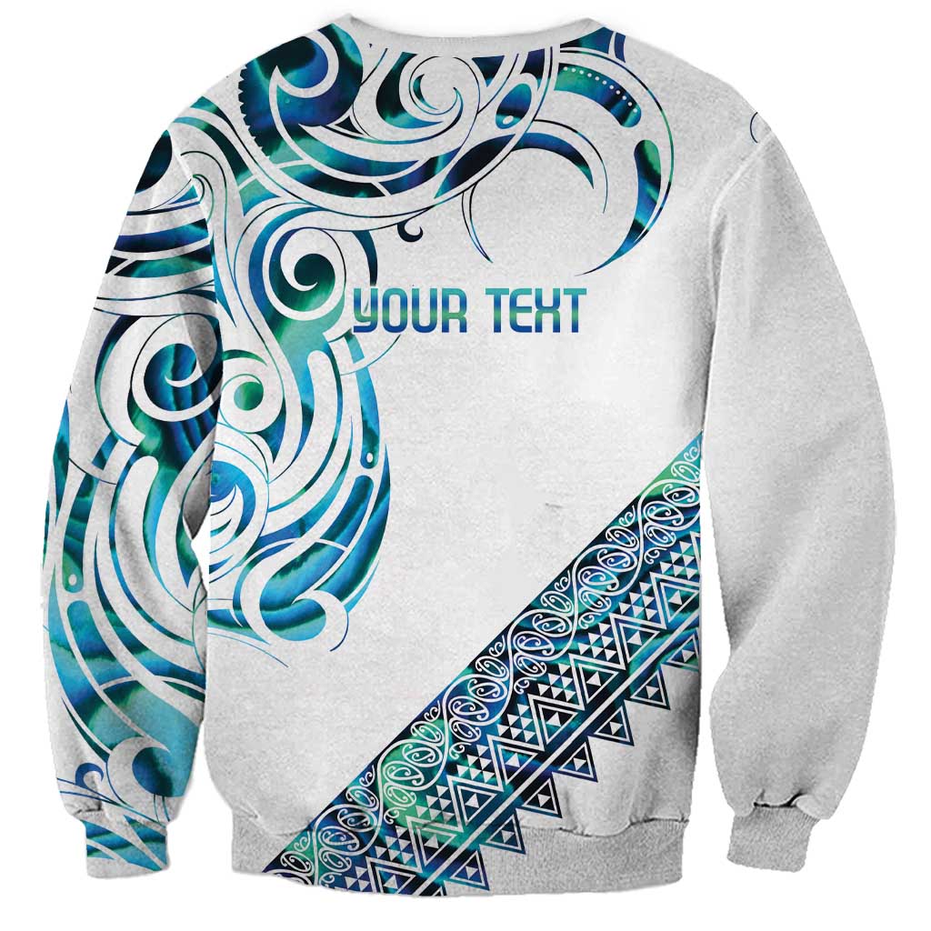 Kahui Whetu Paua shell Kowhaiwhai Taniko Personalised Sweatshirt Turtle Tattoo Maori Tribal Style