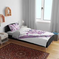 Mawhero Paua shell Kowhaiwhai Taniko Personalised Bedding Set Turtle Tattoo Maori Tribal Style