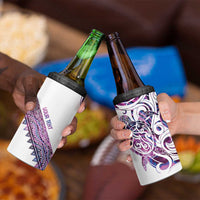 Mawhero Paua shell Kowhaiwhai Taniko Personalised 4 in 1 Can Cooler Tumbler Turtle Tattoo Maori Tribal Style LT9 - Polynesian Pride