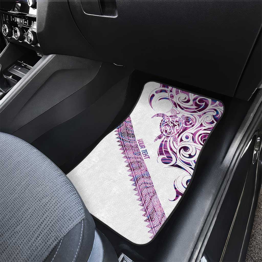 Mawhero Paua shell Kowhaiwhai Taniko Personalised Car Mats Turtle Tattoo Maori Tribal Style