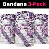 Mawhero Paua shell Kowhaiwhai Taniko Personalised Neck Gaiter Turtle Tattoo Maori Tribal Style