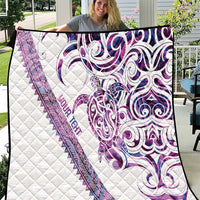 Mawhero Paua shell Kowhaiwhai Taniko Personalised Quilt Turtle Tattoo Maori Tribal Style