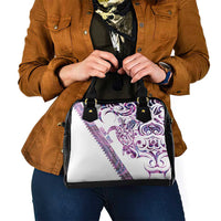 Mawhero Paua shell Kowhaiwhai Taniko Personalised Shoulder Handbag Turtle Tattoo Maori Tribal Style