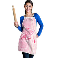 Breast Cancer Awareness Apron Maile Pikake Lokelani Crown Flower Lei Inspired