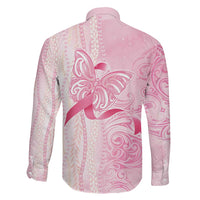 Breast Cancer Awareness Family Matching Mermaid Dress and Hawaiian Shirt Maile Pikake Lokelani Crown Flower Lei Inspired LT9 - Polynesian Pride