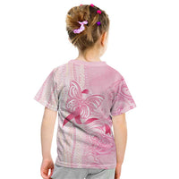 Breast Cancer Awareness Kid T Shirt Maile Pikake Lokelani Crown Flower Lei Inspired
