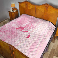 Breast Cancer Awareness Quilt Maile Pikake Lokelani Crown Flower Lei Inspired