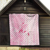 Breast Cancer Awareness Quilt Maile Pikake Lokelani Crown Flower Lei Inspired