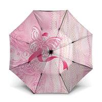 Breast Cancer Awareness Umbrella Maile Pikake Lokelani Crown Flower Lei Inspired