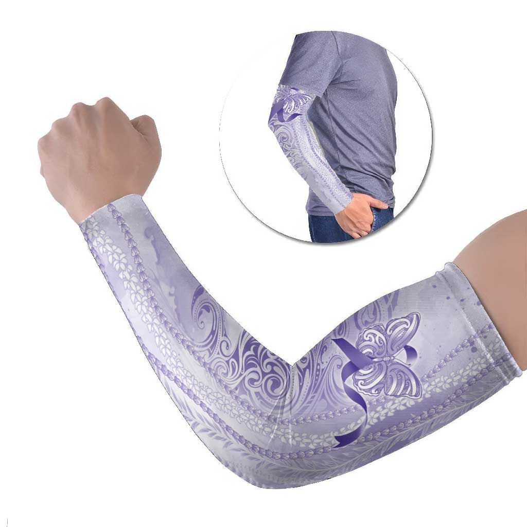 Epilepsy Awareness Arm Sleeves Maile Pikake Lokelani Crown Flower Lei Inspired