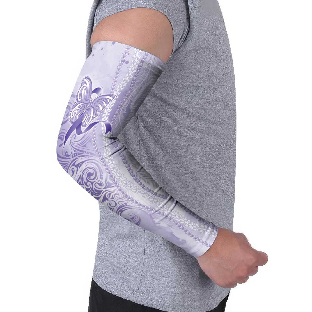 Epilepsy Awareness Arm Sleeves Maile Pikake Lokelani Crown Flower Lei Inspired